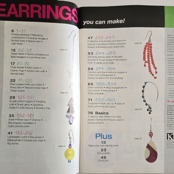 Bead Style Magazine Special Issue February 2008 Earrings That You Can Make - Picture 2 of 16